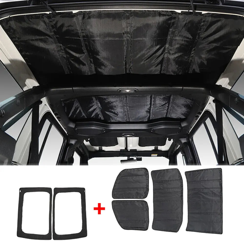 For 2018+ Jeep Wrangler JL 6pcs Hard Top Headliner Roof Freedom Panel Heat Insulation Cotton
