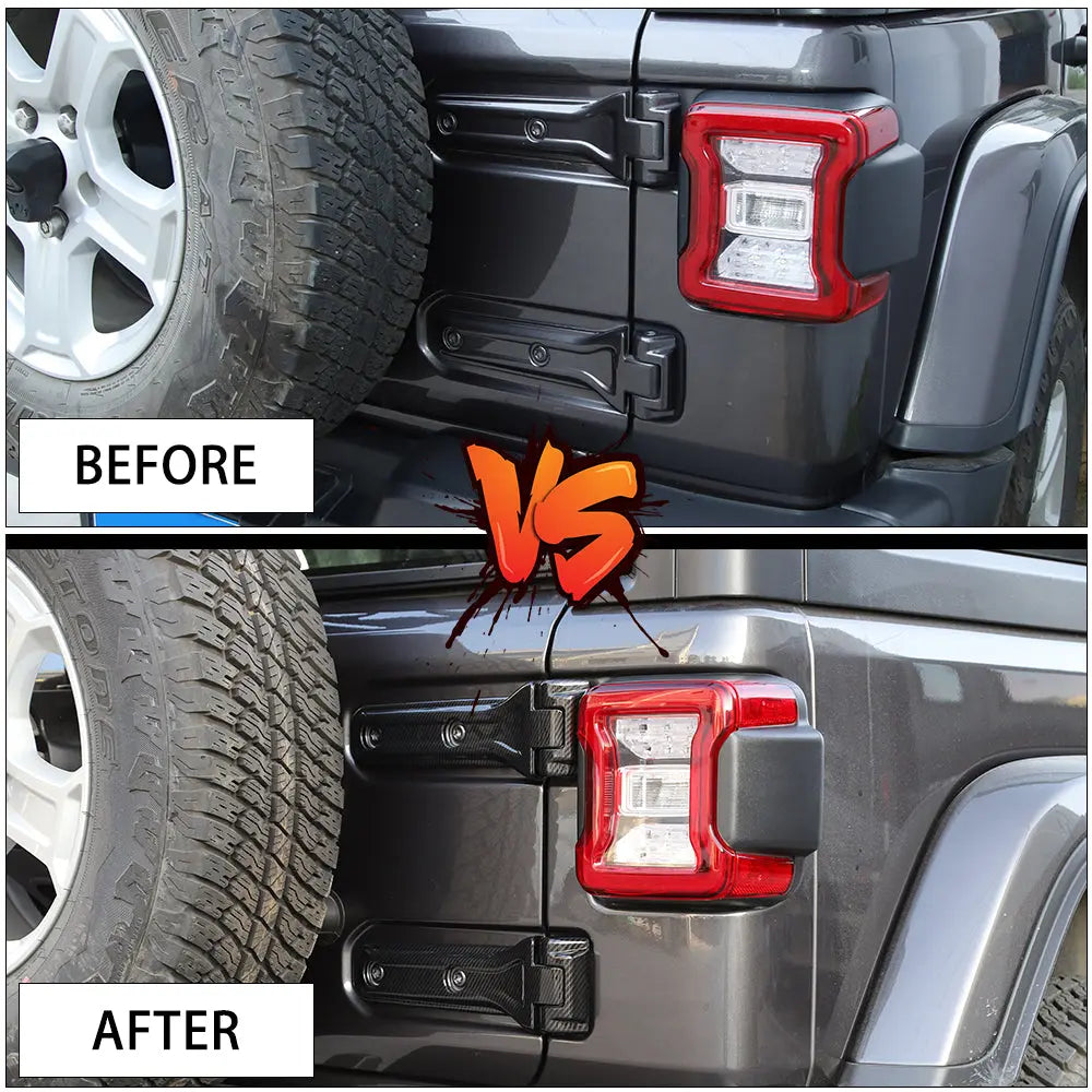 For 2018+ Jeep Wrangler JL Car Exterior Tailgate Hinge Cover Trim