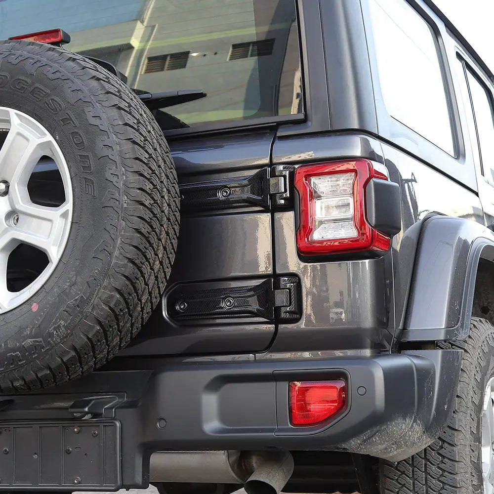 For 2018+ Jeep Wrangler JL Car Exterior Tailgate Hinge Cover Trim