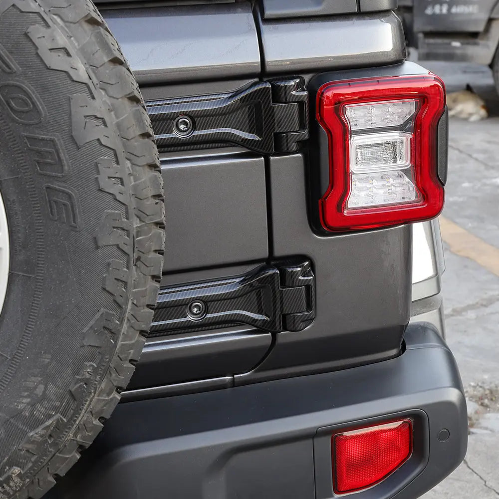 For 2018+ Jeep Wrangler JL Car Exterior Tailgate Hinge Cover Trim