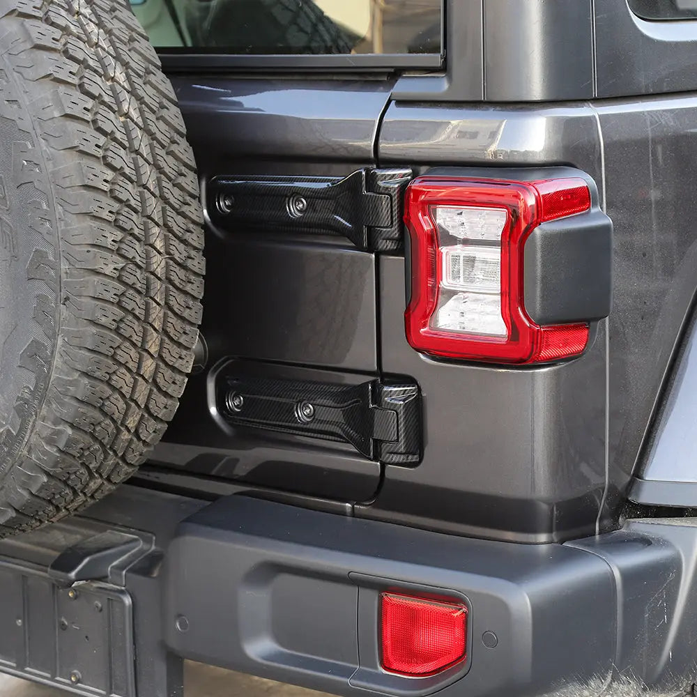 For 2018+ Jeep Wrangler JL Car Exterior Tailgate Hinge Cover Trim