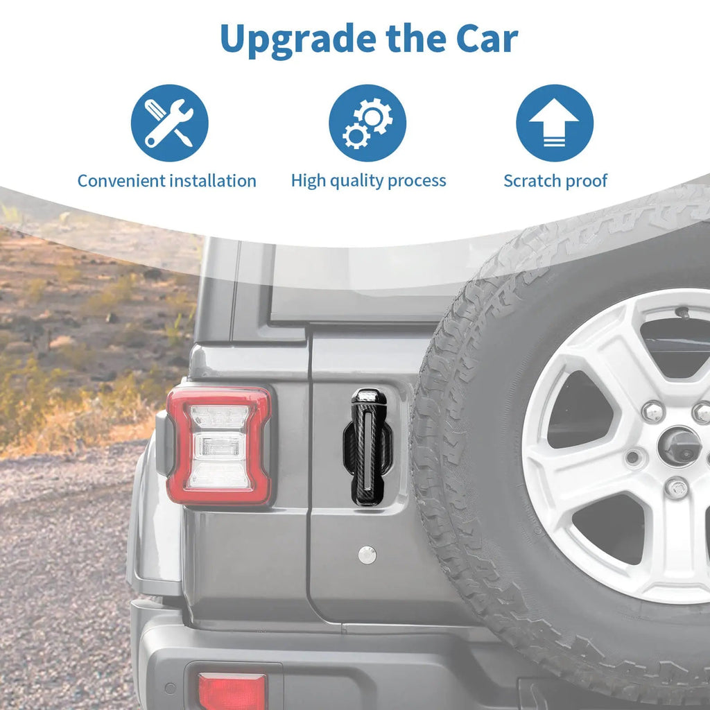 For 2018+ Jeep Wrangler JL 2-Door Car Handle Shell Door Bowl Cover Trim Decor (9 pcs)