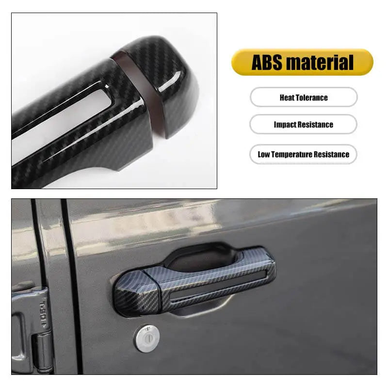 For 2018+ Jeep Wrangler JL 2-Door Car Handle Shell Door Bowl Cover Trim Decor (9 pcs)