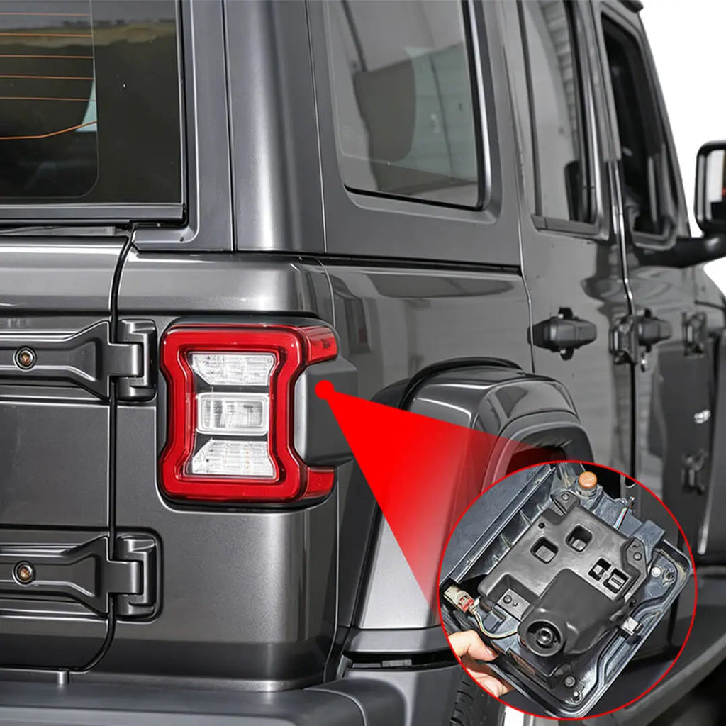 For 2018+ Jeep Wrangler JL Car Rear Taillight Bracket Tail Light Holder OEM Parts（2 pcs）
