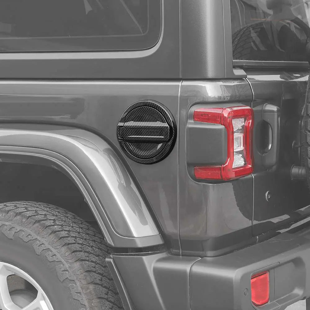 For 2018+ Jeep Wrangler JL Door Fuel Tank Gas Cap Cover Trim, NOT FIT 4XE