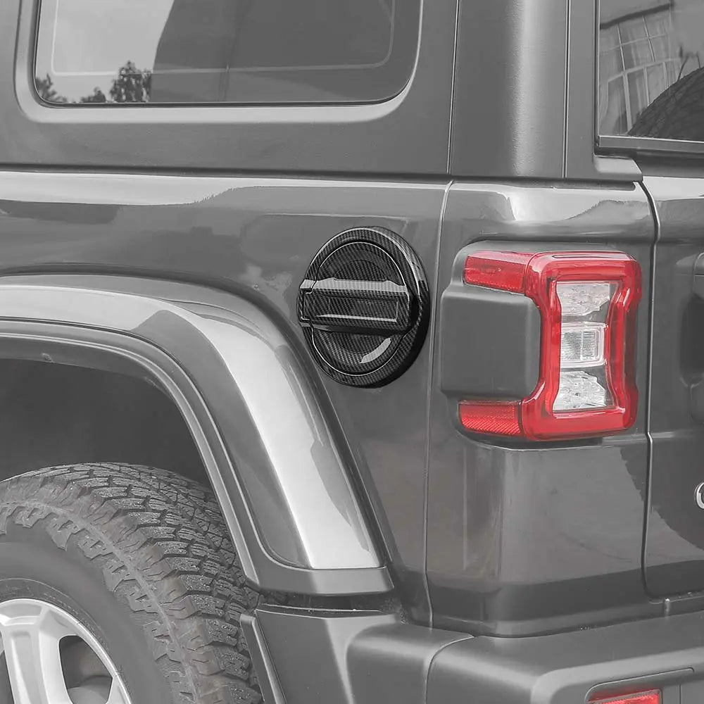 For 2018+ Jeep Wrangler JL Door Fuel Tank Gas Cap Cover Trim, NOT FIT 4XE