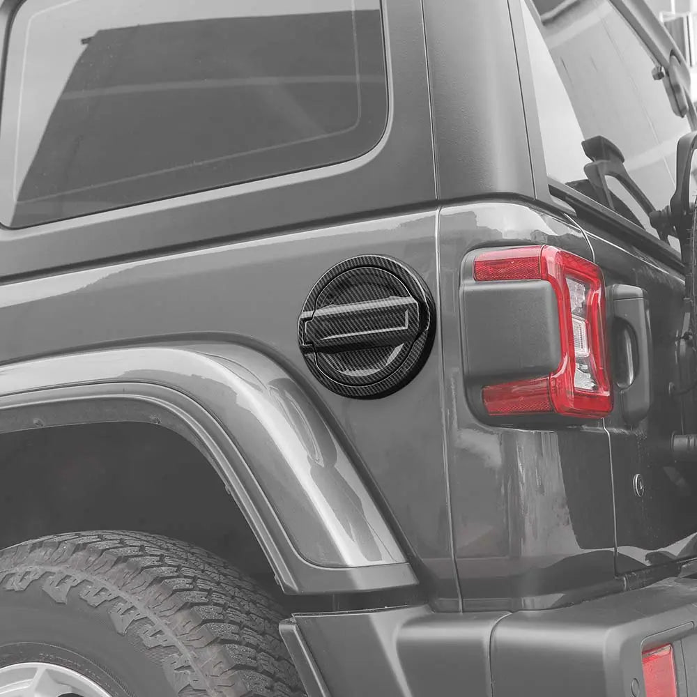 For 2018+ Jeep Wrangler JL Door Fuel Tank Gas Cap Cover Trim, NOT FIT 4XE