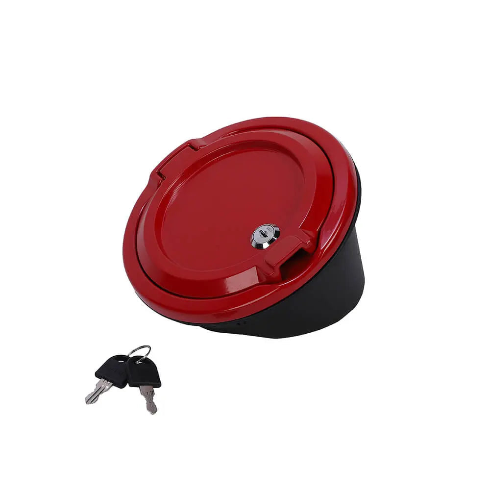 For 2018+ Jeep Wrangler JL Door Fuel Tank Gas Cap Cover With Lock Cover Trim NOT FIT 4XE