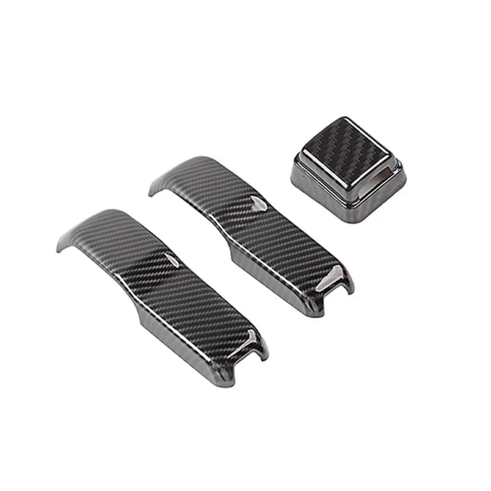 For 2018+ Jeep Wrangler JL Engine Hood Bra Trim & Rear Wiper Nozzle Trim Cover 3Pcs