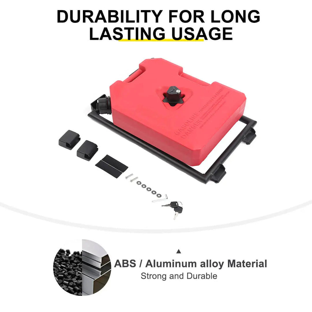 For 2018+ Jeep Wrangler JL Exterior Car Rear Window Mount Climbing Ladder Water/Gal Tank Accessories