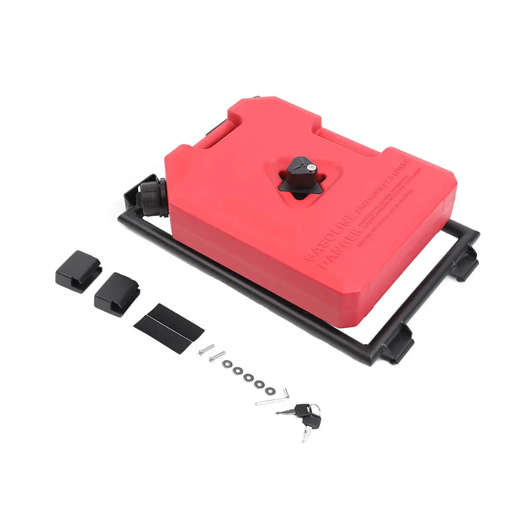 For 2018+ Jeep Wrangler JL Exterior Car Rear Window Mount Climbing Ladder Water/Gal Tank Accessories