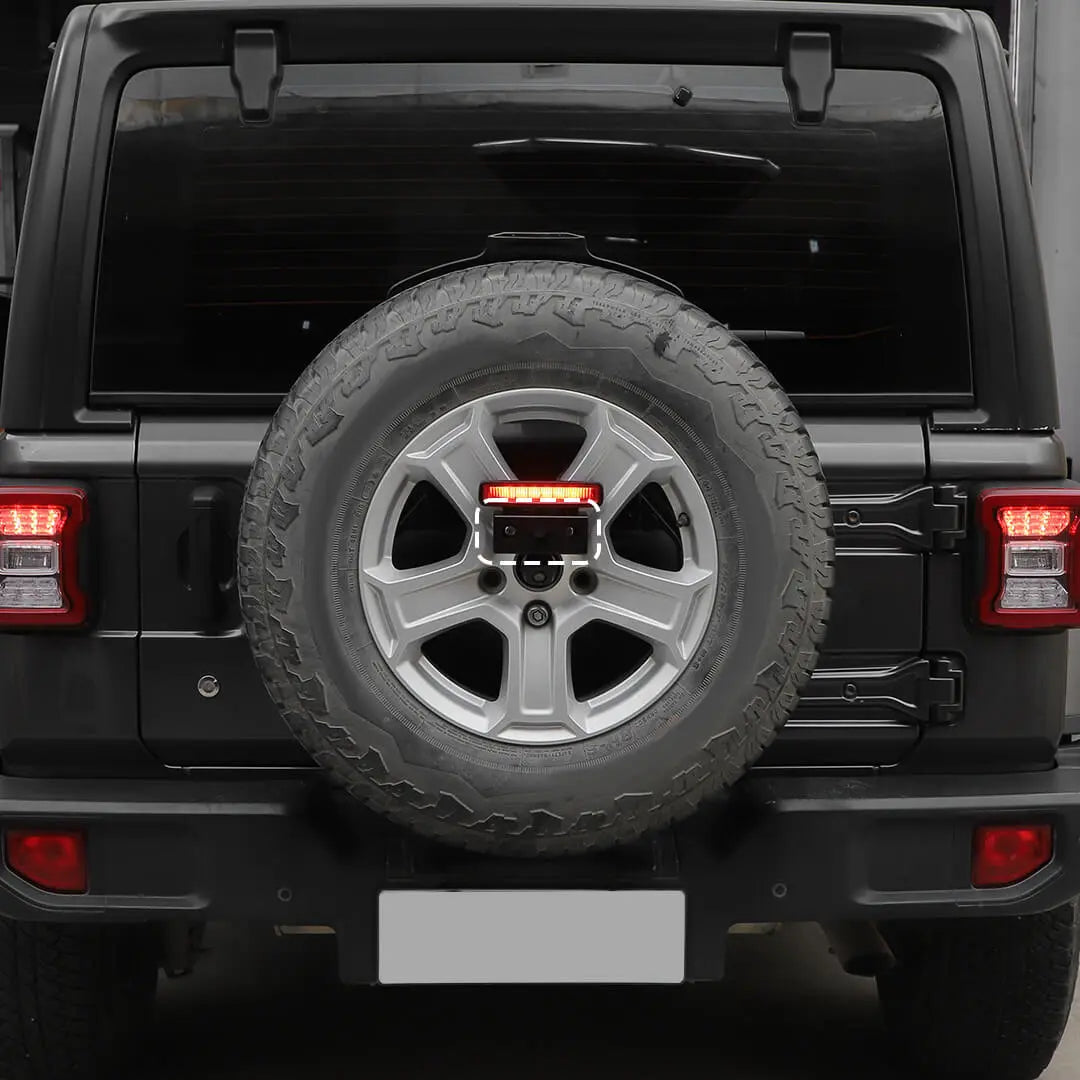 For 2018+ Jeep Wrangler JL Exterior Center High Mount Brake Light Relocation Bracket Accessories