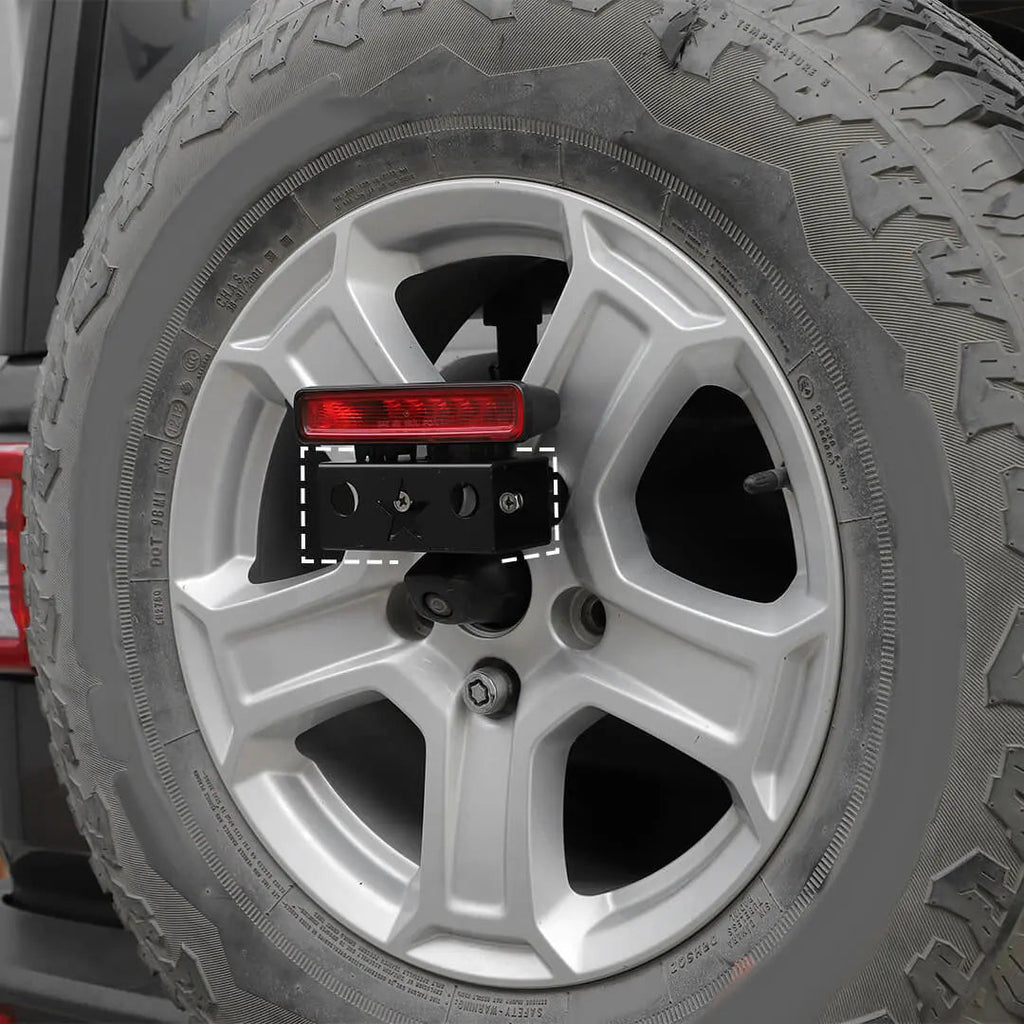 For 2018+ Jeep Wrangler JL Exterior Center High Mount Brake Light Relocation Bracket Accessories