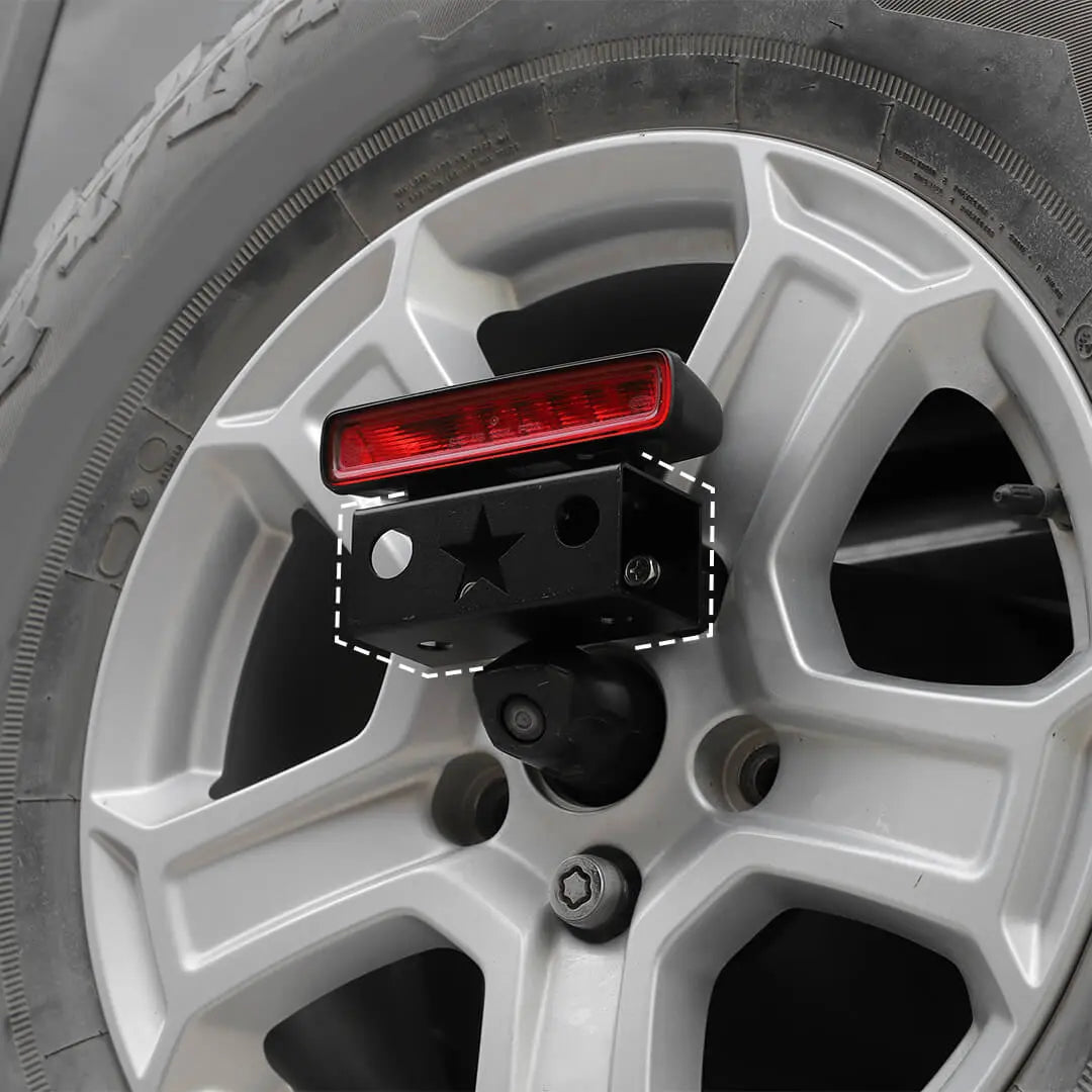 For 2018+ Jeep Wrangler JL Exterior Center High Mount Brake Light Relocation Bracket Accessories