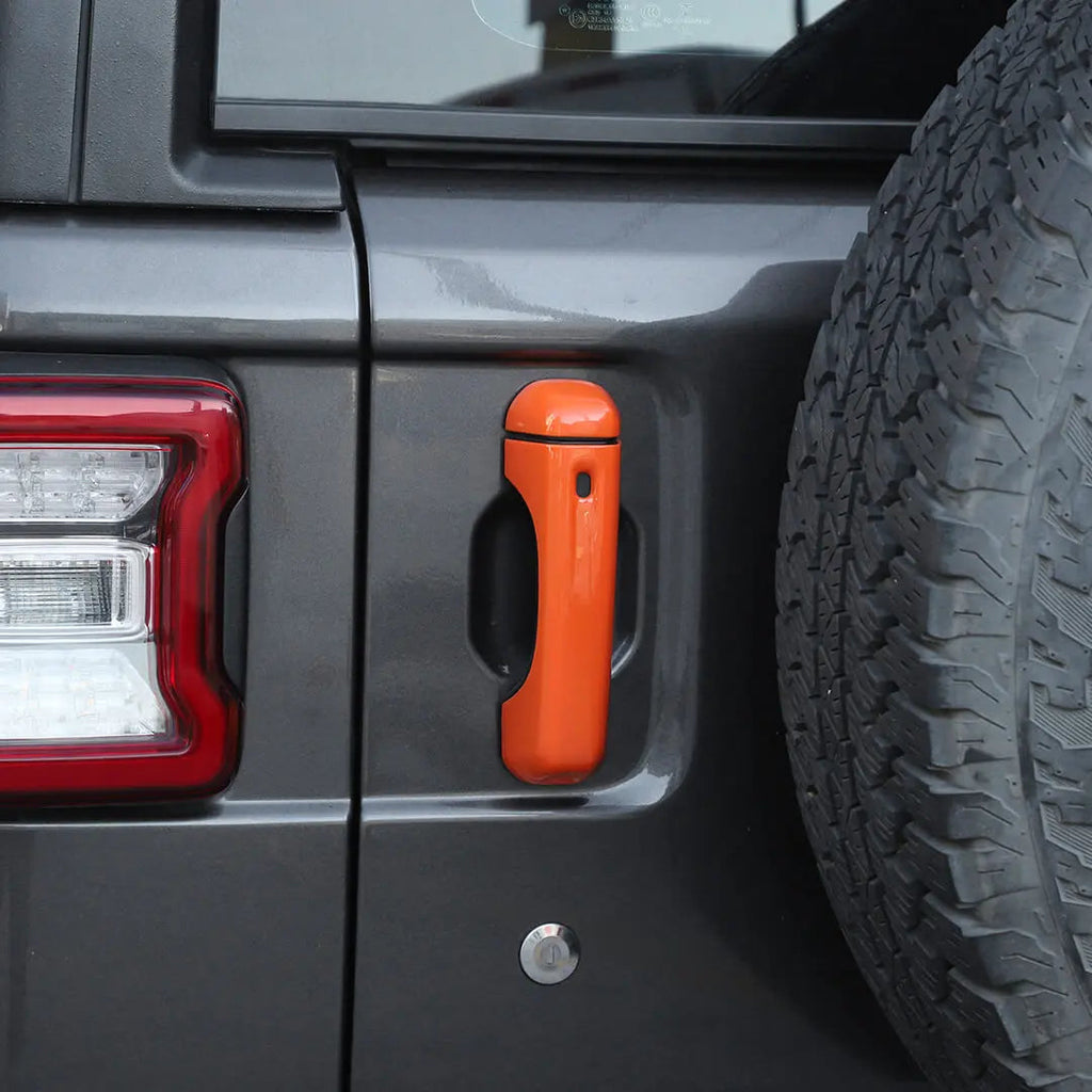 For 2018+ Jeep Wrangler JL Exterior Door Tailgate Handle Cover Trim Shell (3 pcs)