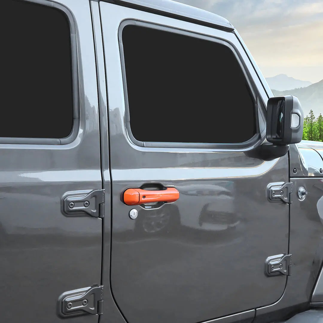 For 2018+ Jeep Wrangler JL Exterior Door Tailgate Handle Cover Trim Shell (3 pcs)