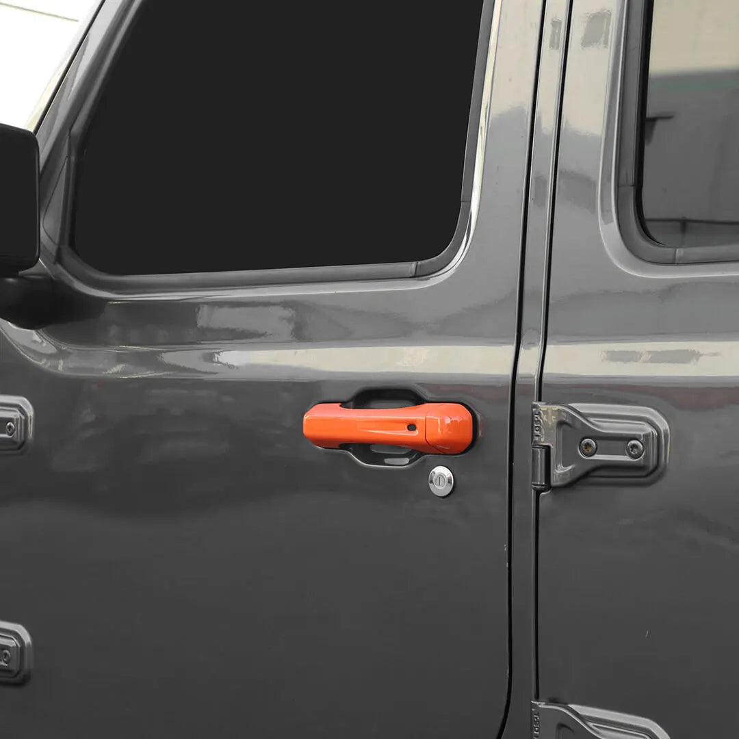For 2018+ Jeep Wrangler JL Exterior Door Tailgate Handle Cover Trim Shell (3 pcs)