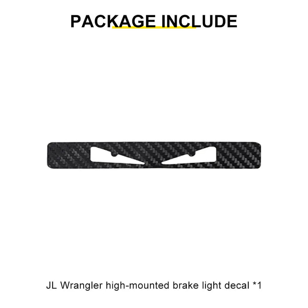 For 2018+ Jeep Wrangler JL Exterior High Brake Light Cover Trim