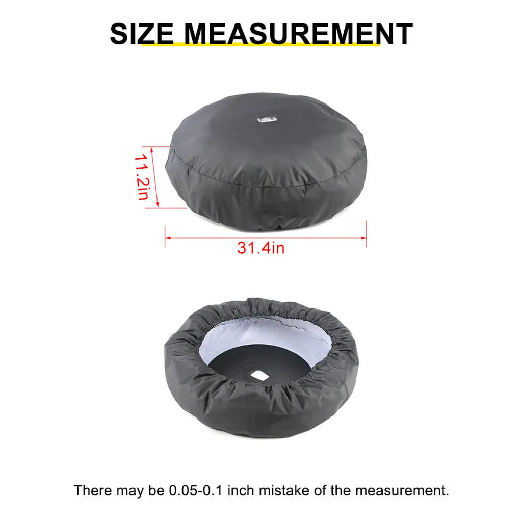 For 2018+ Jeep Wrangler JL Exterior Rear Spare Tire Cover Spare Wheel Cover