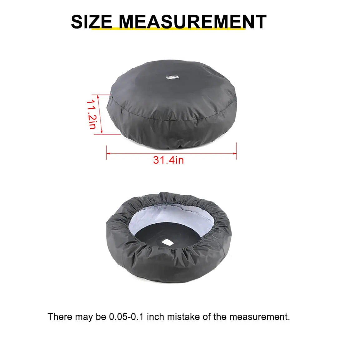 For 2018+ Jeep Wrangler JL Exterior Rear Spare Tire Cover Spare Wheel Cover