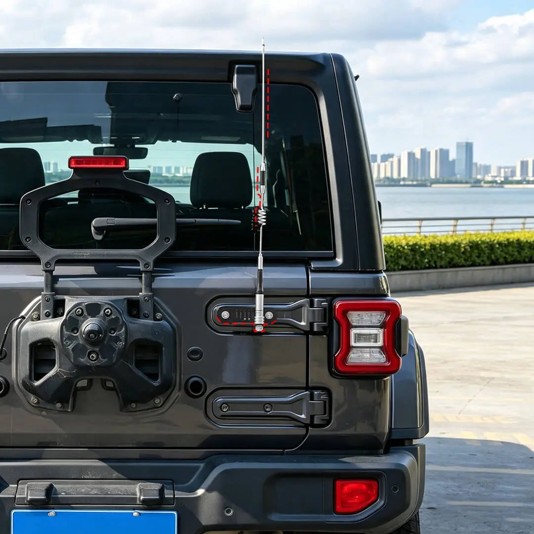 For 2018+ Jeep Wrangler JL Exterior Tailgate Rear Door Hinge Antenna Bracket