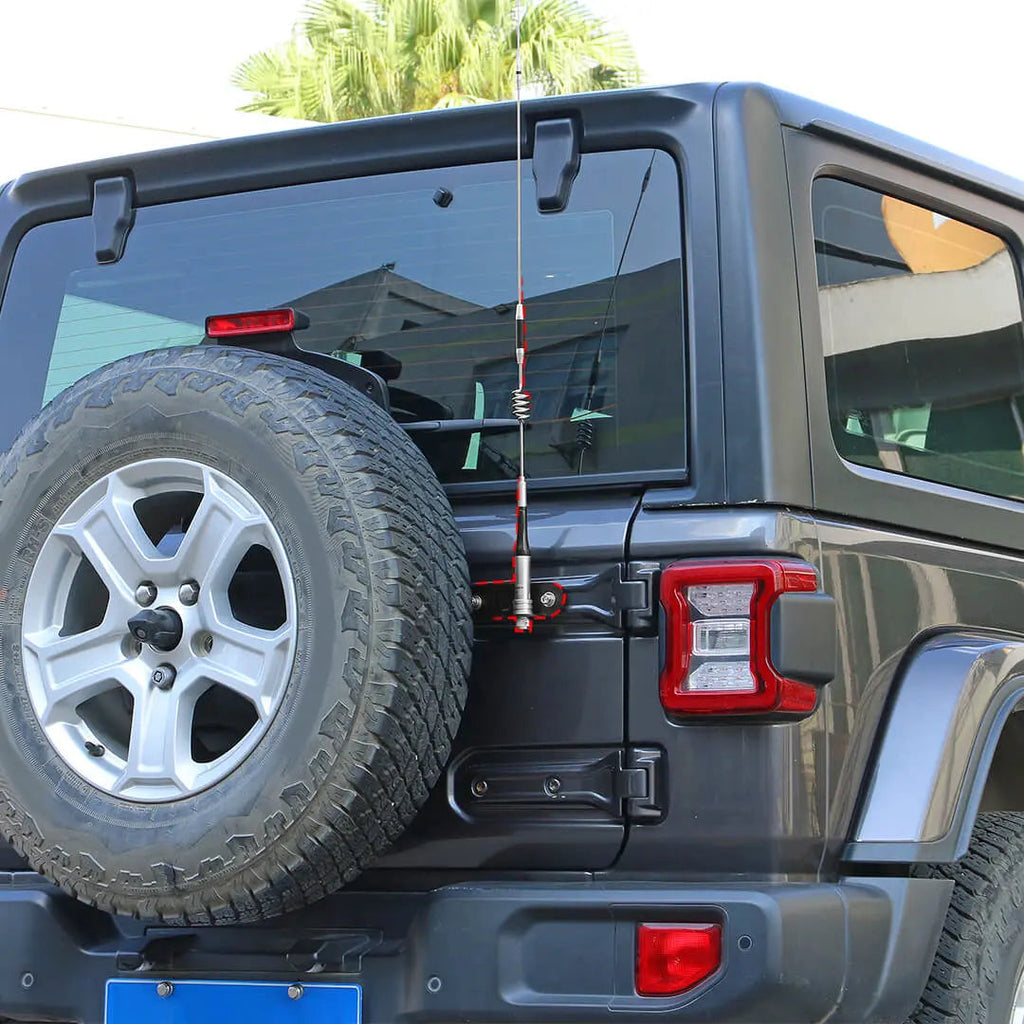 For 2018+ Jeep Wrangler JL Exterior Tailgate Rear Door Hinge Antenna Bracket