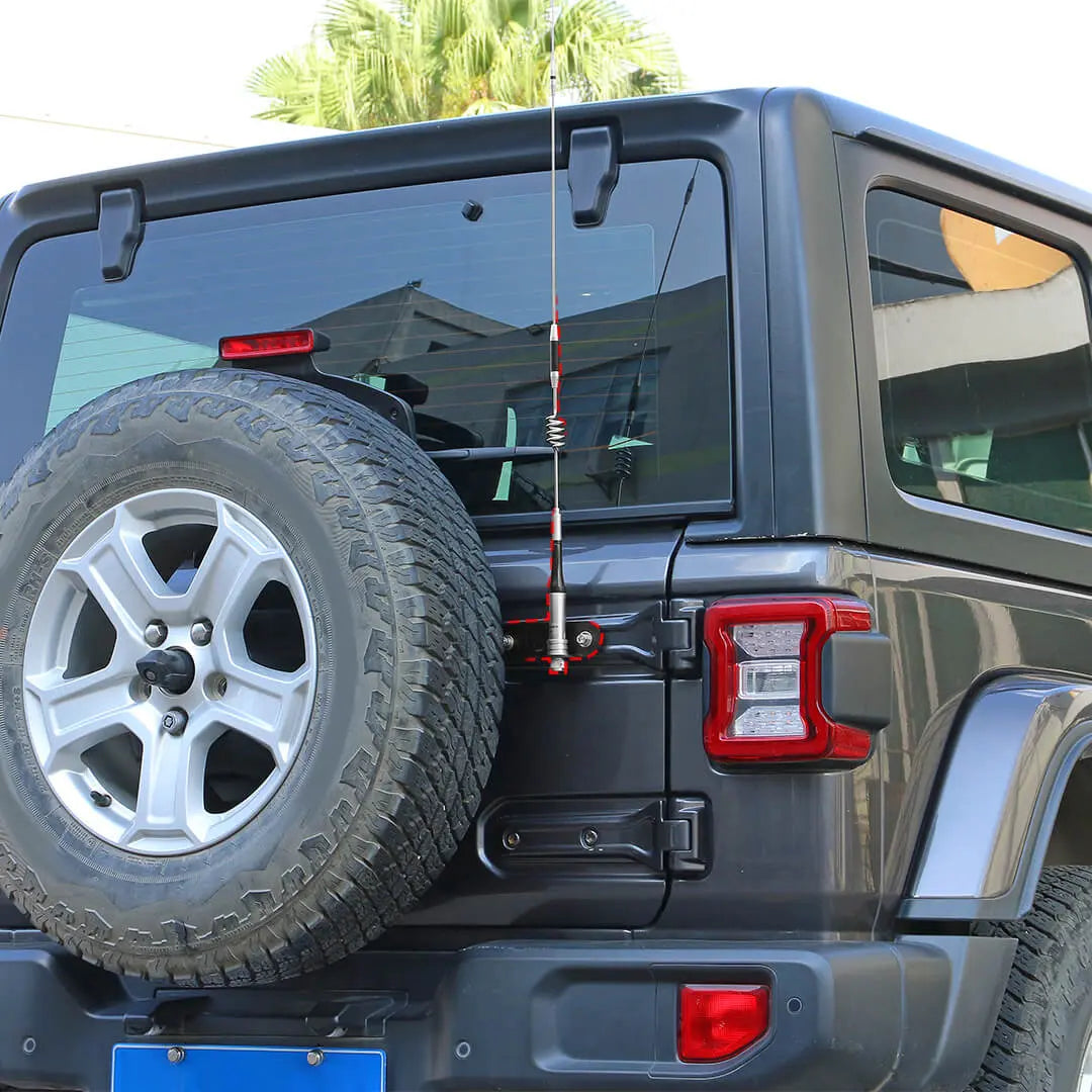 For 2018+ Jeep Wrangler JL Exterior Tailgate Rear Door Hinge Antenna Bracket