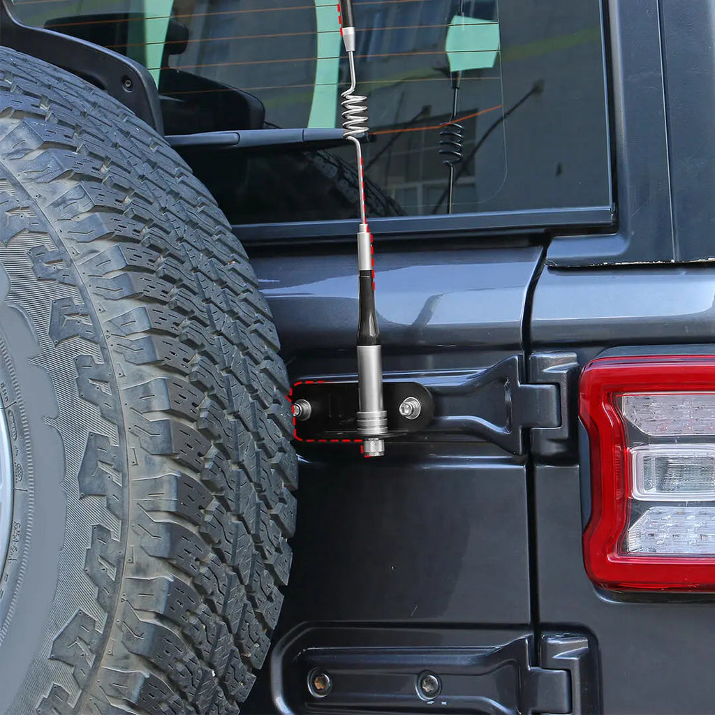 For 2018+ Jeep Wrangler JL Exterior Tailgate Rear Door Hinge Antenna Bracket