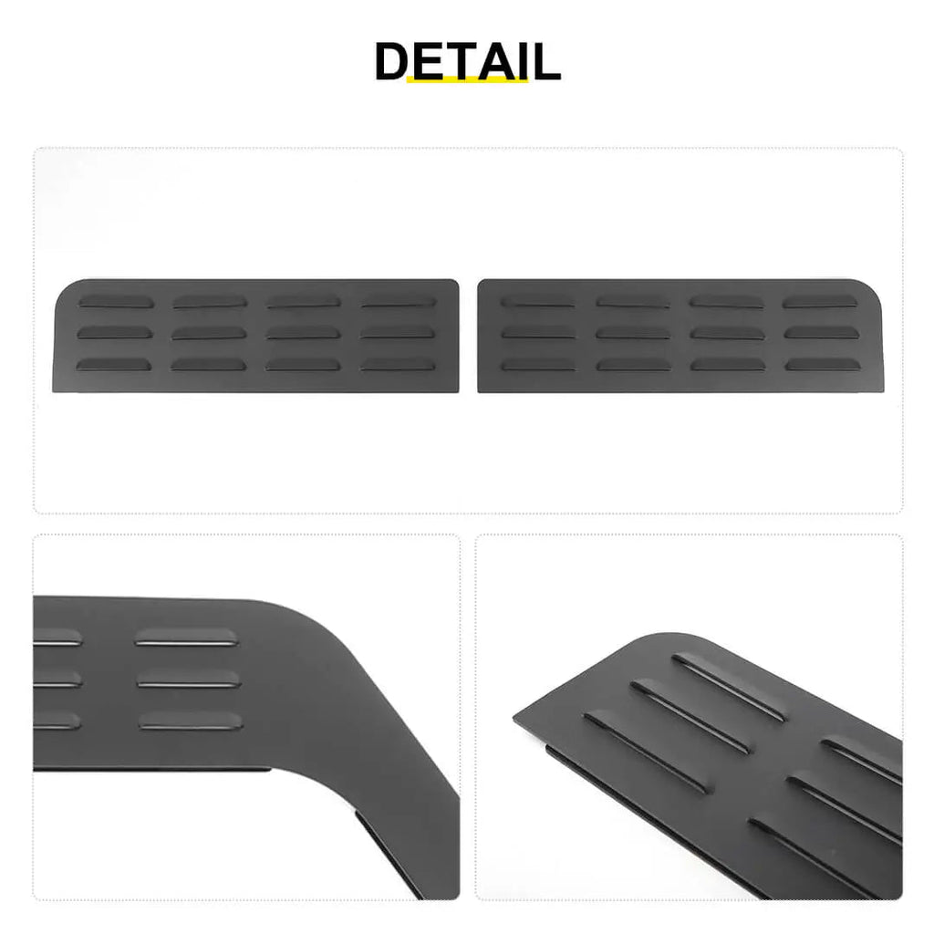 For 2018+ Jeep Wrangler JL Front Rear Window Louver Vent Rear Window Blinds Kit (4 pcs)
