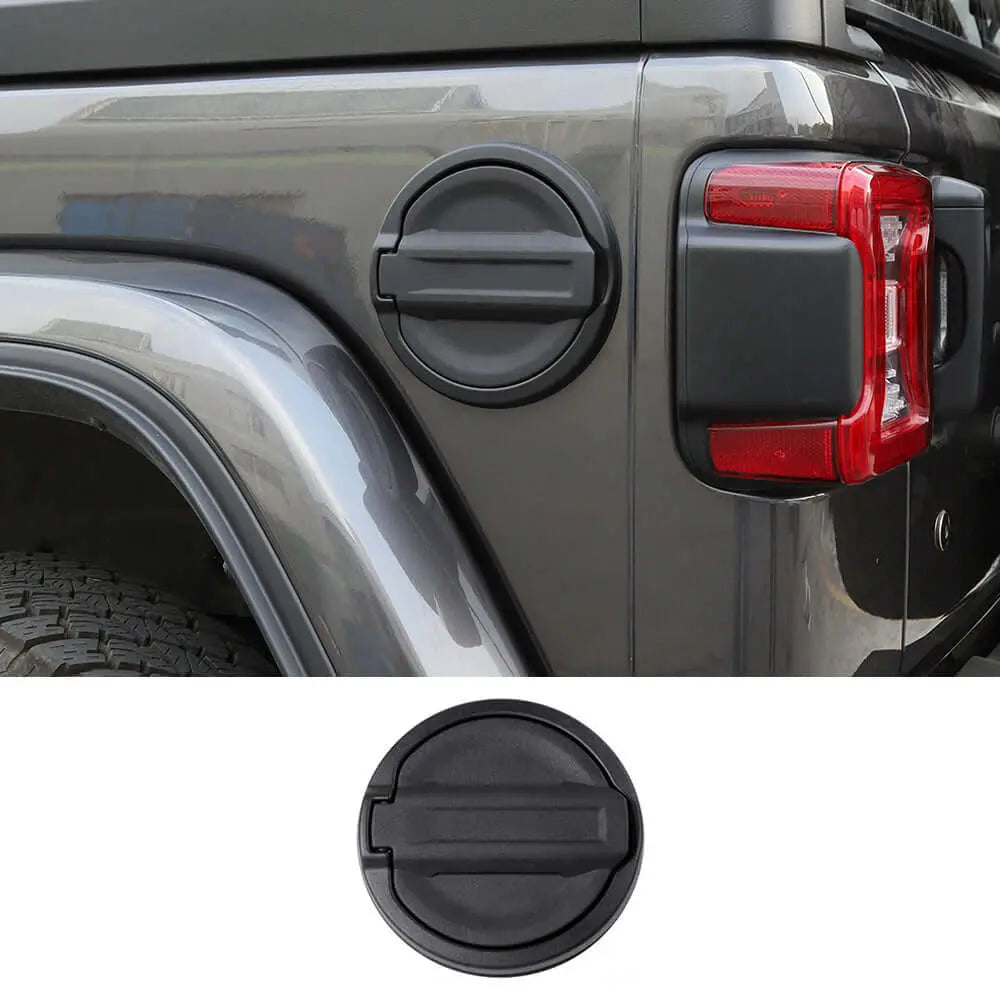 For 2018+ Jeep Wrangler JL Gas Tank Cap Aluminum Fuel Filler Door Cover Not FIT 4XE