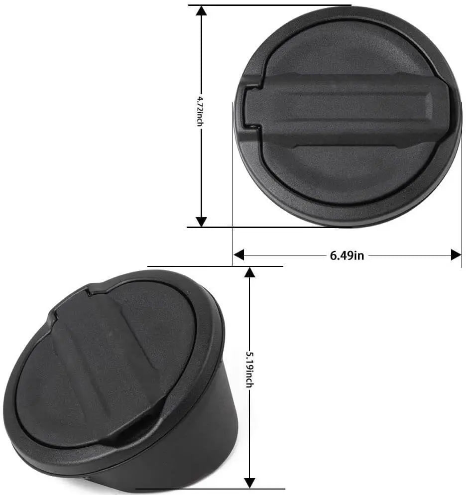 For 2018+ Jeep Wrangler JL Gas Tank Cap Aluminum Fuel Filler Door Cover Not FIT 4XE