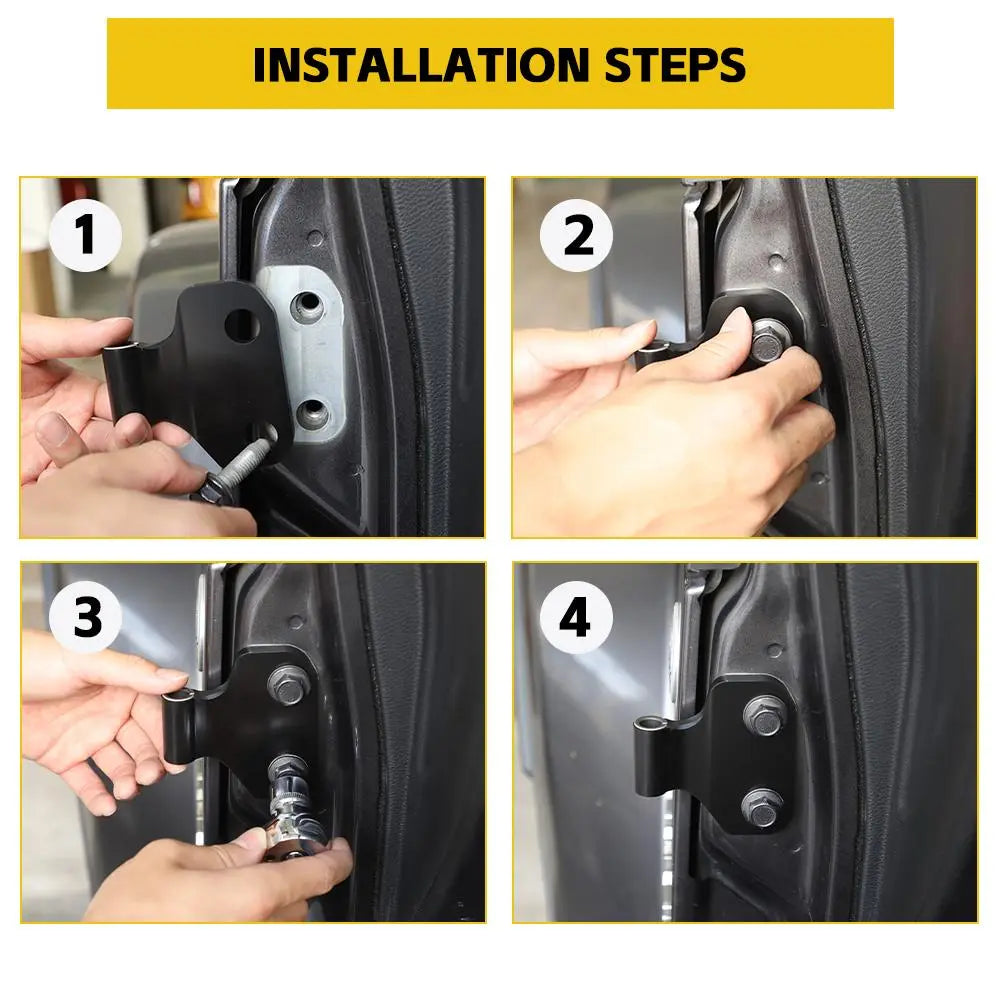 For 2018+ Jeep Wrangler JL/Gladiator JT 2/4-Door Inner Door Body Hinge Original Car Black
