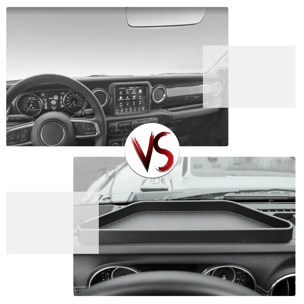 For 2018+ Jeep Wrangler JL/Gladiator JT 2 x Inner Dashboard Storage Tray Dash Organizer