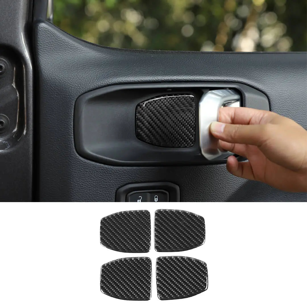 For 2018+ Jeep Wrangler JL/Gladiator JT 4-Door Interior Door Handle Bowl Cover Trim