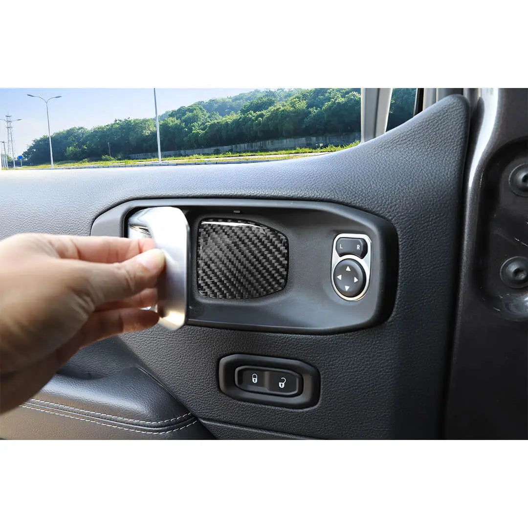 For 2018+ Jeep Wrangler JL/Gladiator JT 4-Door Interior Door Handle Bowl Cover Trim