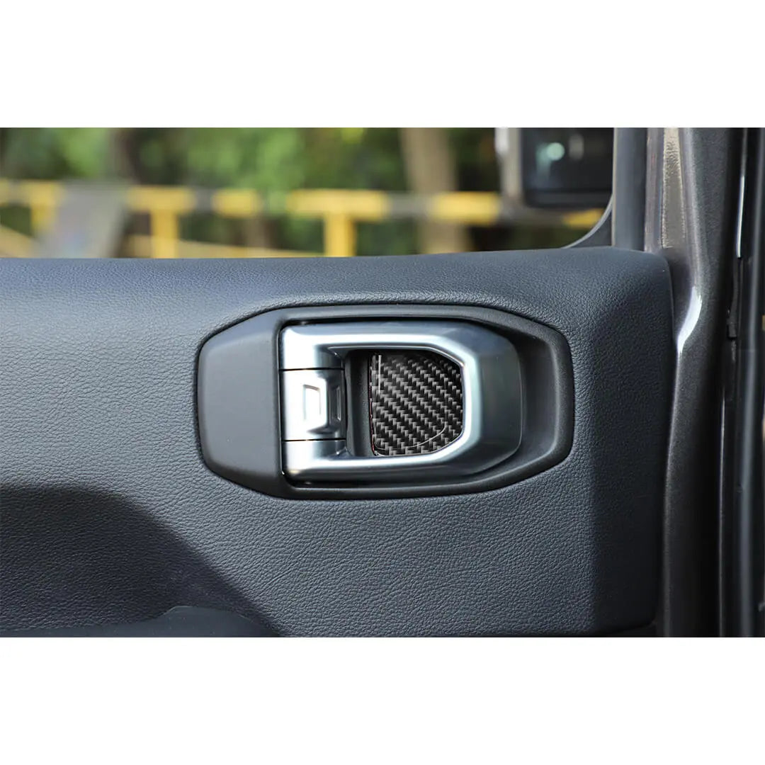 For 2018+ Jeep Wrangler JL/Gladiator JT 4-Door Interior Door Handle Bowl Cover Trim