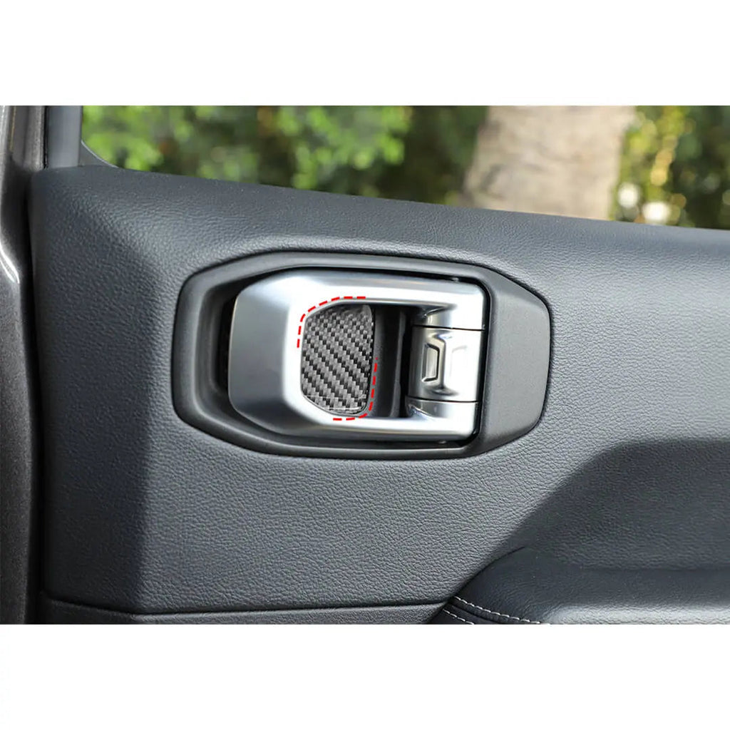 For 2018+ Jeep Wrangler JL/Gladiator JT 4-Door Interior Door Handle Bowl Cover Trim