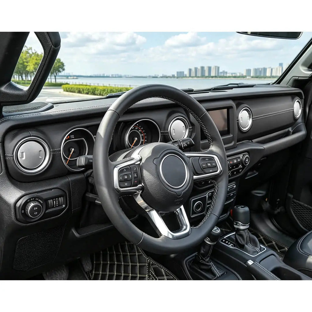 For 2018+ Jeep Wrangler JL / Gladiator JT 6 x Dashboard & Armrest Box Air Condition Vent Cover Trim