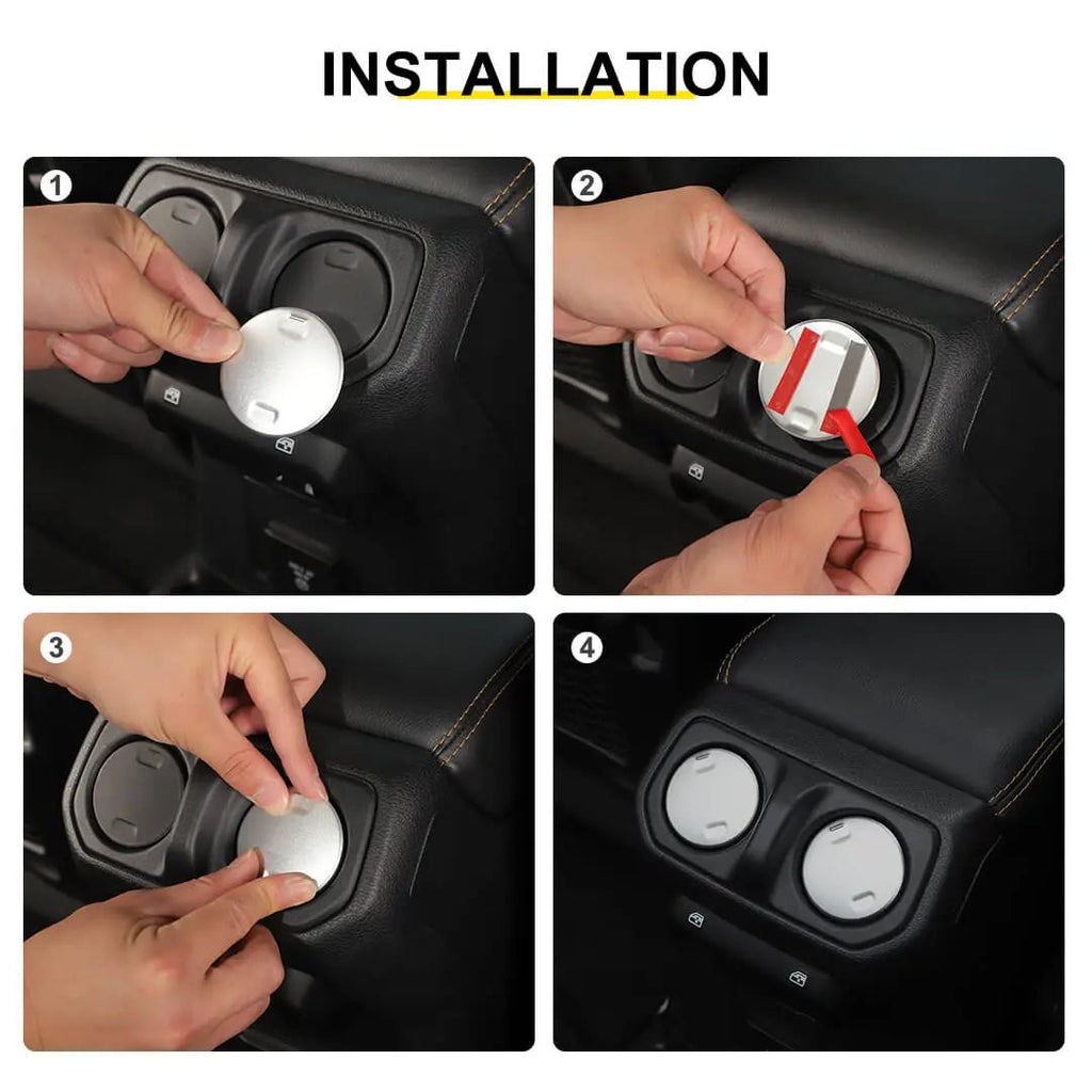 For 2018+ Jeep Wrangler JL / Gladiator JT 6 x Dashboard & Armrest Box Air Condition Vent Cover Trim