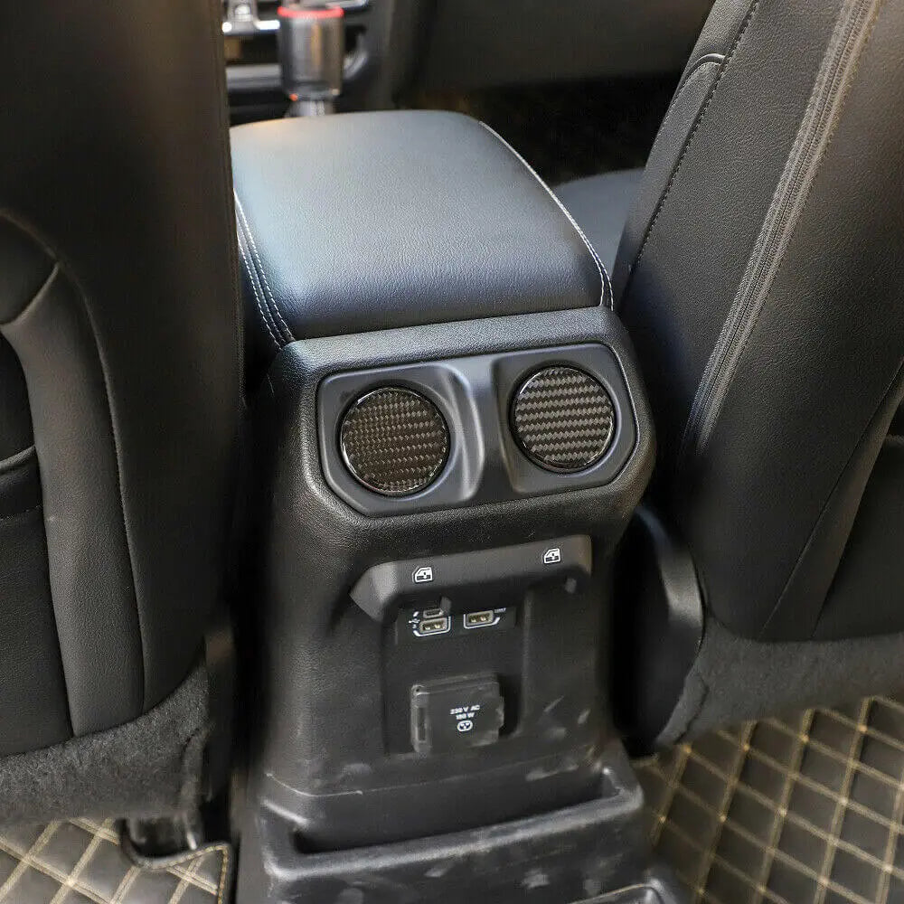 For 2018+ Jeep Wrangler JL Gladiator JT Armrest Box Rear Air Condition Vent Outlet Trim