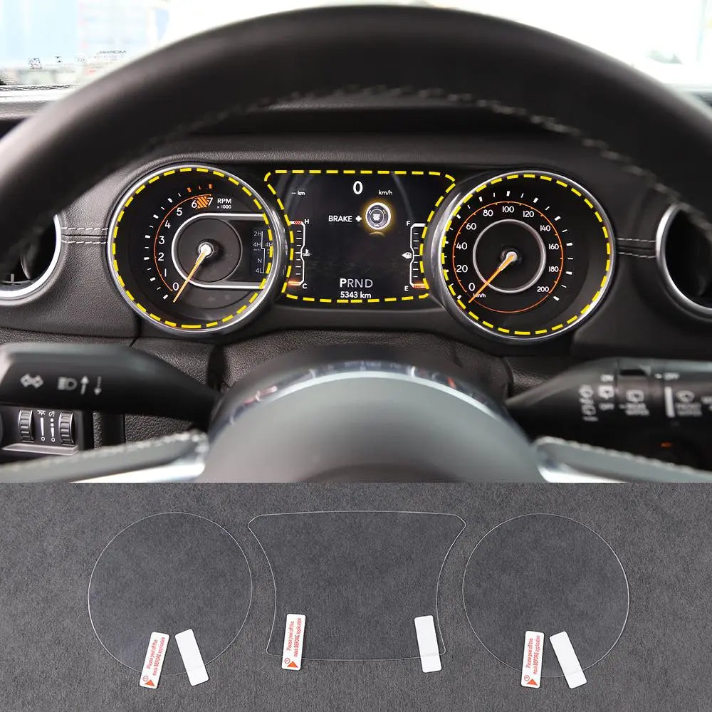 For 2018+ Jeep Wrangler JL/Gladiator JT Car Dashboard Protective Film