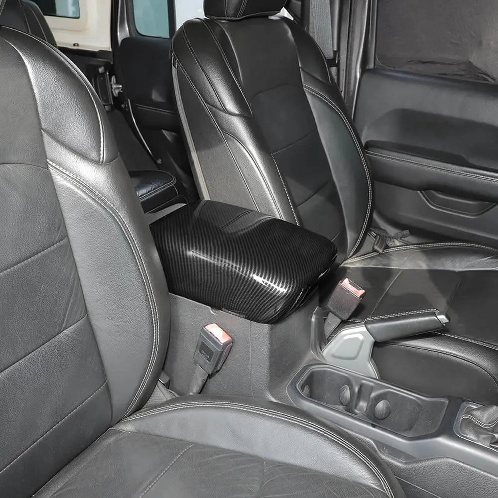 For 2018+ Jeep Wrangler JL & Gladiator JT Central Console Armrest Box Panel Cover Trim