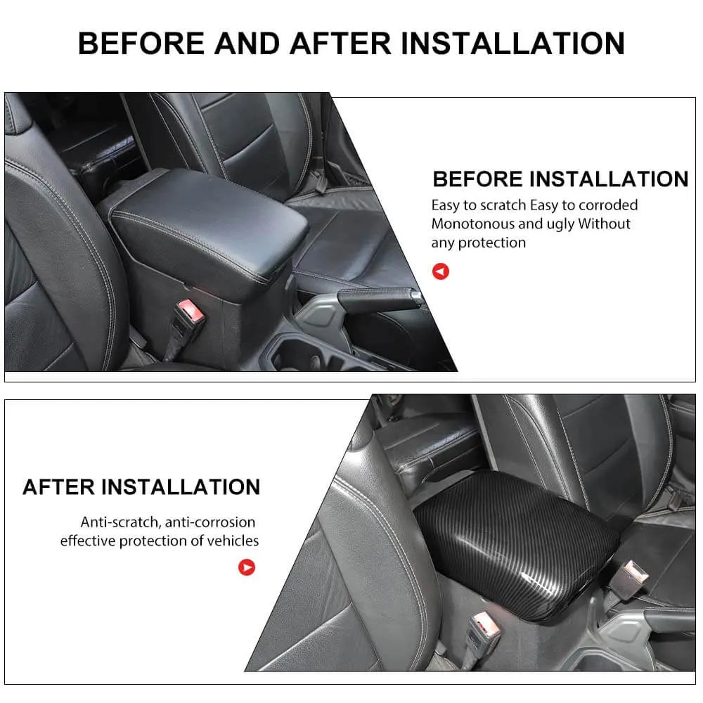 For 2018+ Jeep Wrangler JL & Gladiator JT Central Console Armrest Box Panel Cover Trim