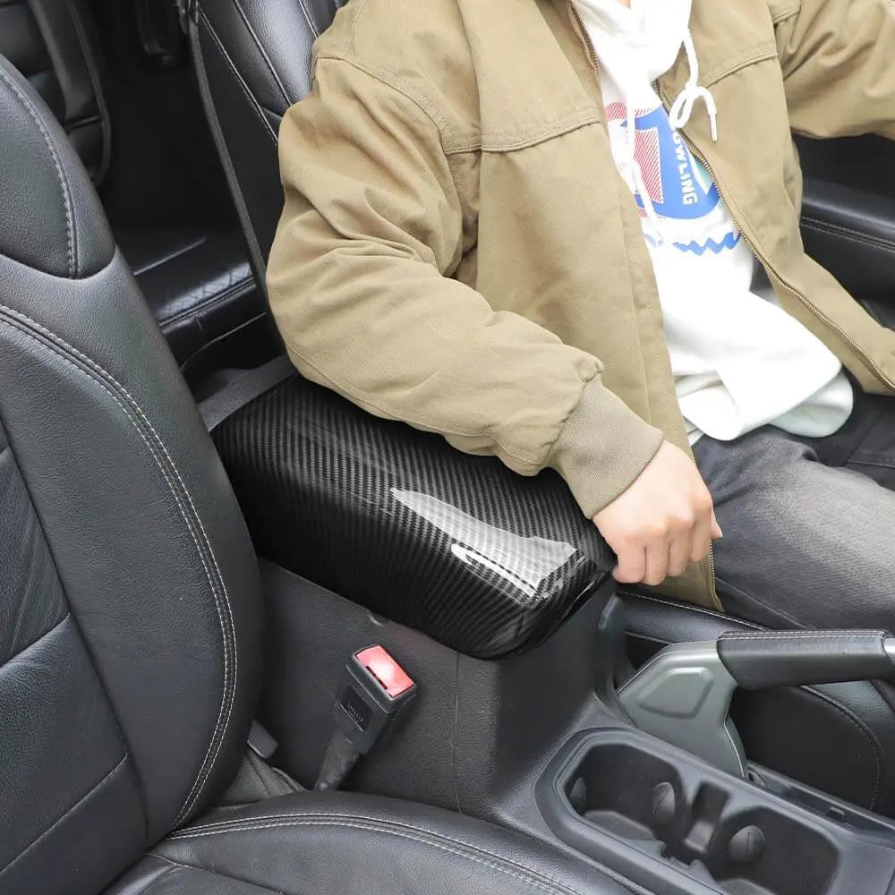For 2018+ Jeep Wrangler JL & Gladiator JT Central Console Armrest Box Panel Cover Trim