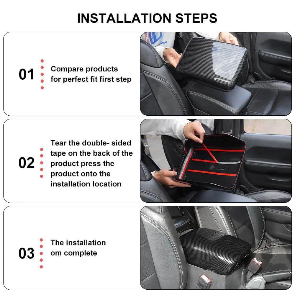 For 2018+ Jeep Wrangler JL & Gladiator JT Central Console Armrest Box Panel Cover Trim