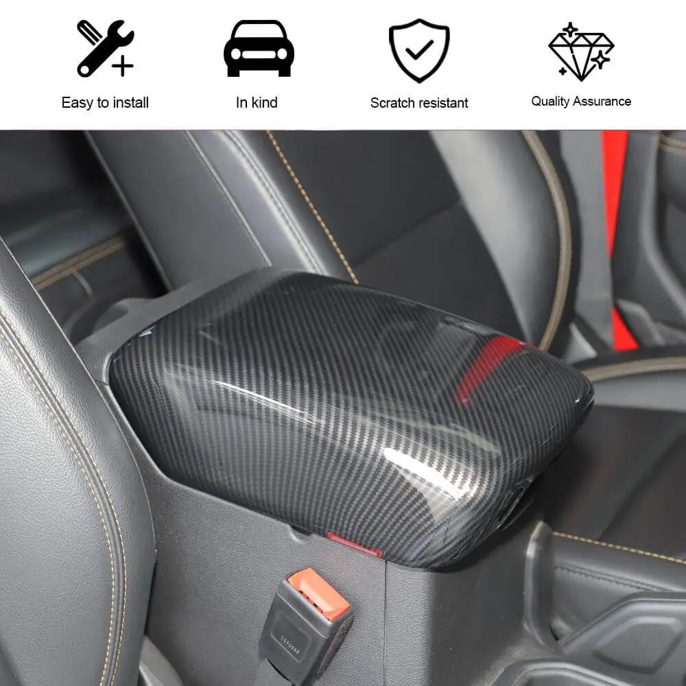 For 2018+ Jeep Wrangler JL & Gladiator JT Central Console Armrest Box Panel Cover Trim
