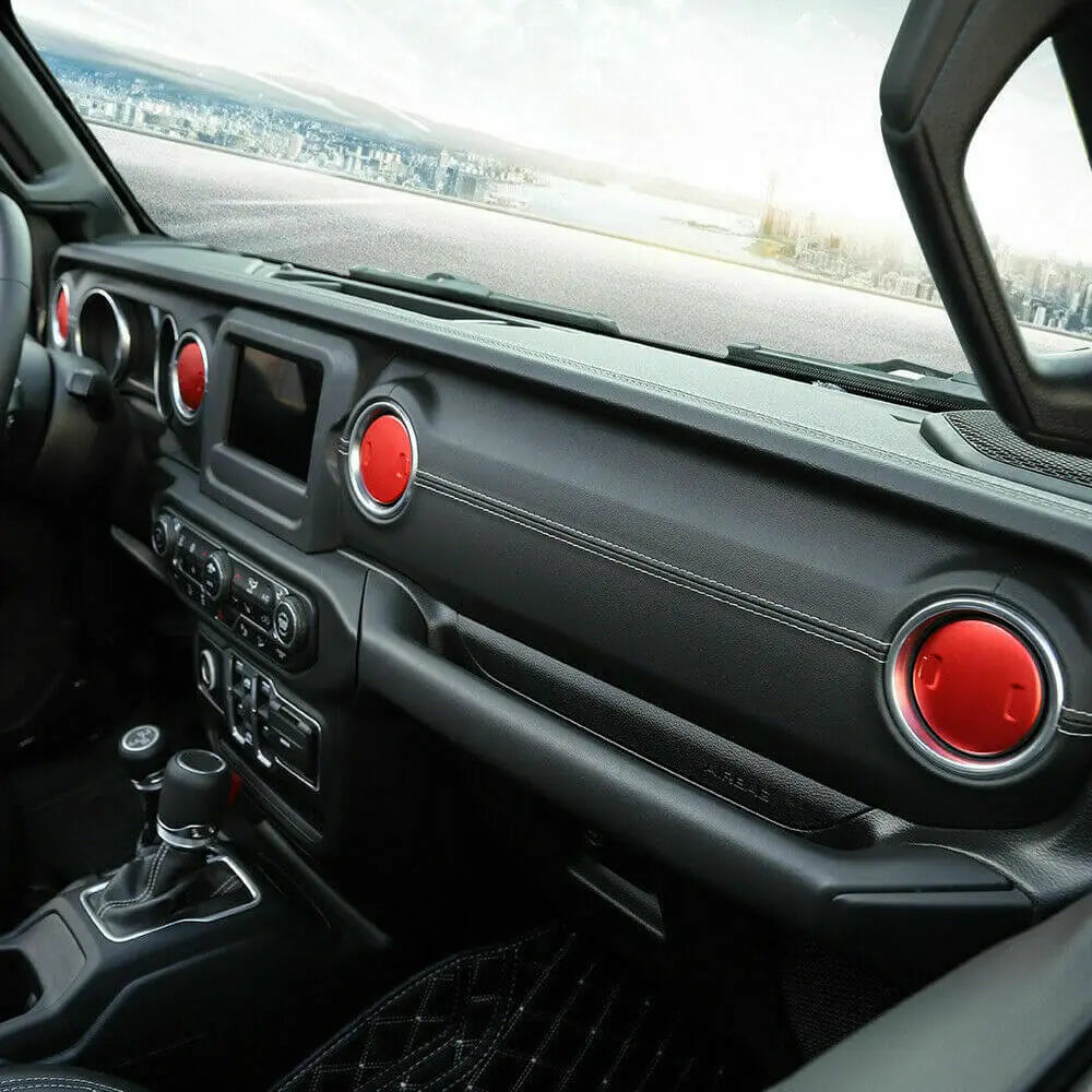 For 2018+ Jeep Wrangler JL Gladiator JT Dashboard & Armrest Box Air Condition Vent Cover Trim