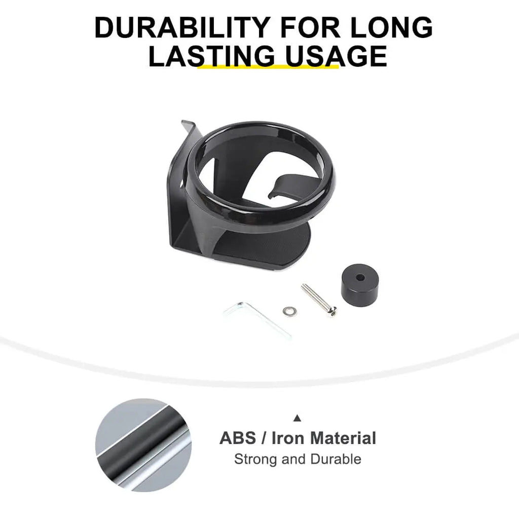 For 2018+ Jeep Wrangler JL/Gladiator JT Drink Water Cup Holder Mount Bolt-on Stand Bracket