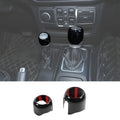 For 2018+ Jeep Wrangler JL/JLU Gladiator JT Gear Shift Knob & 4WD Shift Knob Cover Trim Interior Accessories