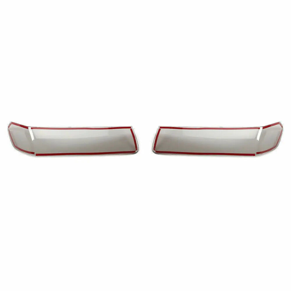 For 2018+ Jeep Wrangler JL Gladiator JT Front Eyebrow Light Lamp Cover Trim Smoked Black